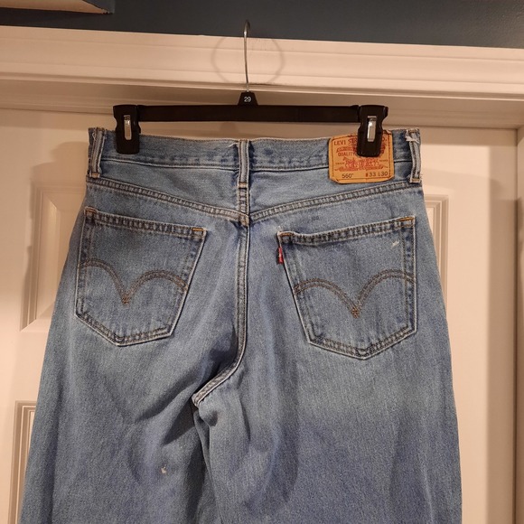 Levis Jeans‎ Mens 33x30 Comfort Fit 560 Baggy Loose Paint Splatter Y2K Skater - Picture 8 of 15